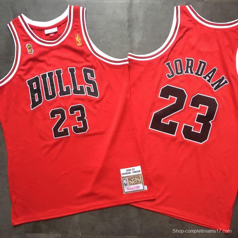 Men's Michael Jordan Red Retro Classic Team Jersey