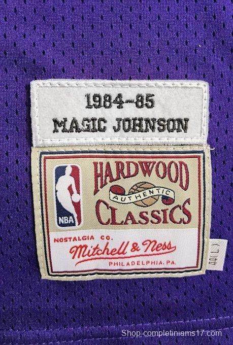 Men's Earvin Johnson Purple Retro Classic Team Jersey