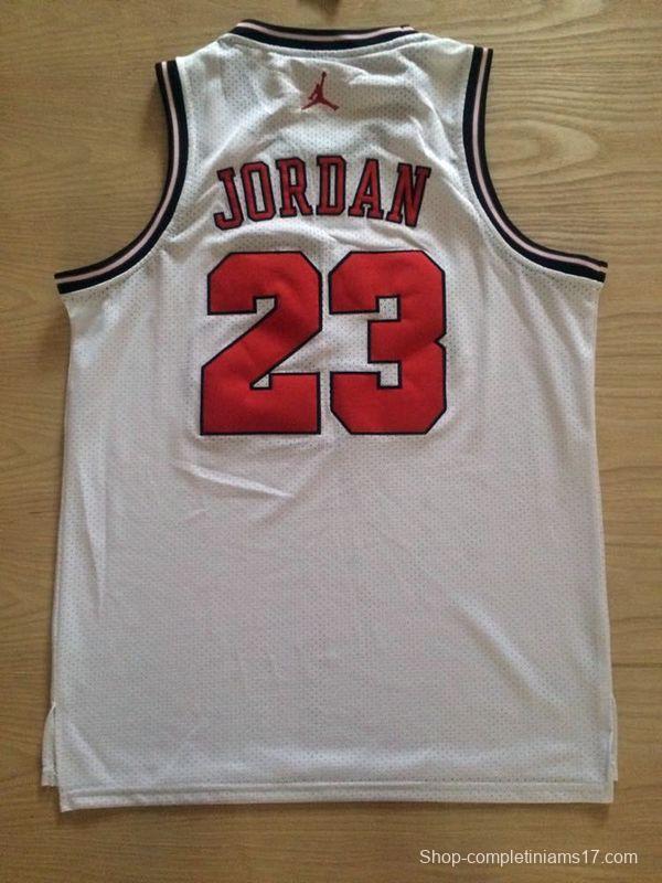 Men's Michael Jordan White Retro Classic Team Jersey