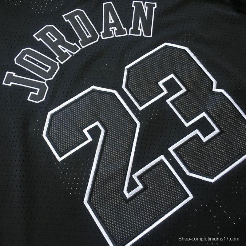 Men's Michael Jordan Black Retro Classic Team Short Sleeve Jersey