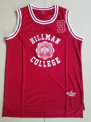 Dwayne Wayne 9 Hillman College Theater Maroon Basketball Jersey A Different World