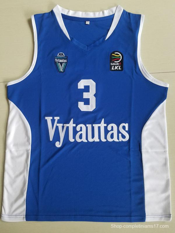 LiAngelo Ball 3 Lithuania Vytautas Blue Basketball Jersey