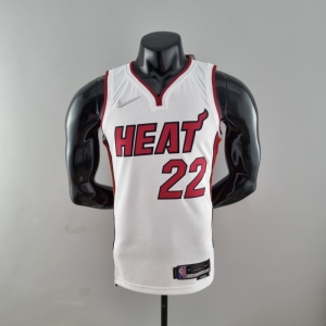 75th Anniversary Miami Heat BUTLER#22 White NBA Jersey