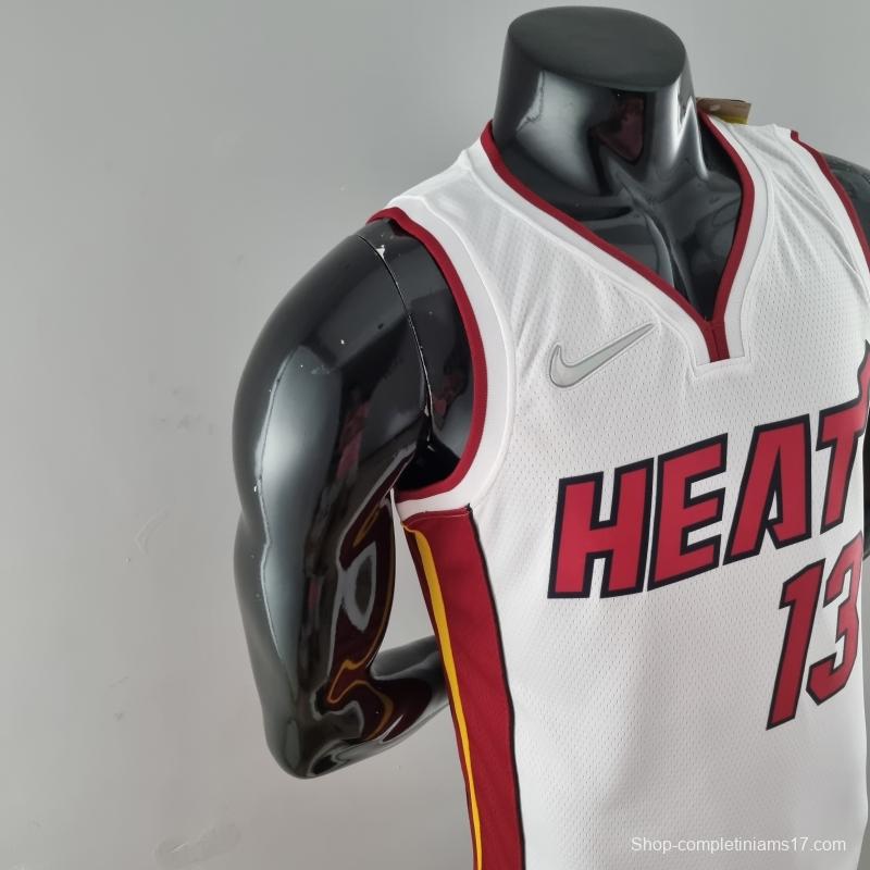 75th Anniversary Miami Heat ADEBAYO#13 White NBA Jersey