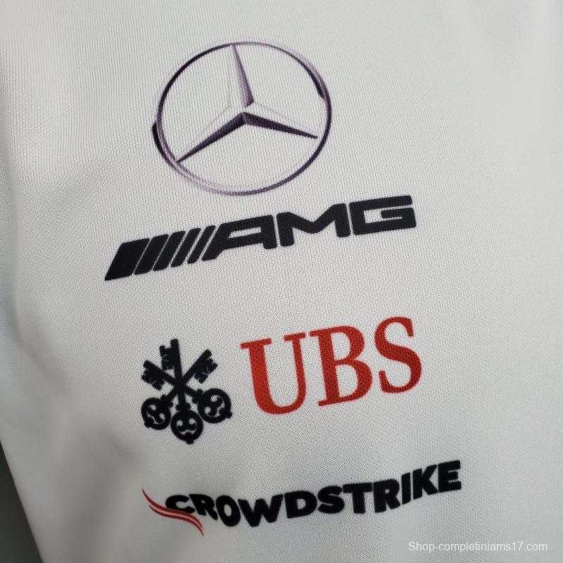 F1 Formula One Racing Suit; Mercedes White 