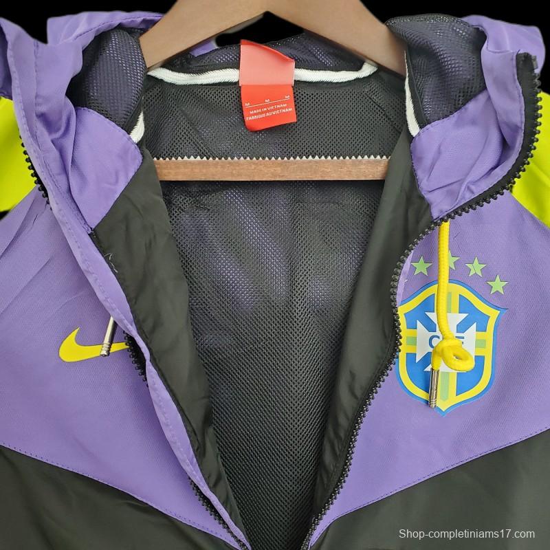 Windbreaker Brazil Purple Black