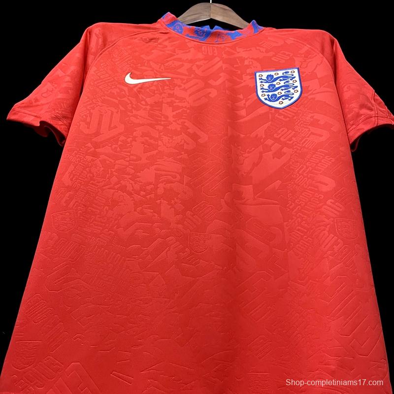 20/21 England Red Pre-match Training Jersey