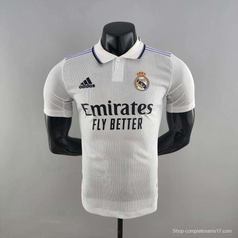 Player Version 22/23 Real Madrid Home Soccer Jersey