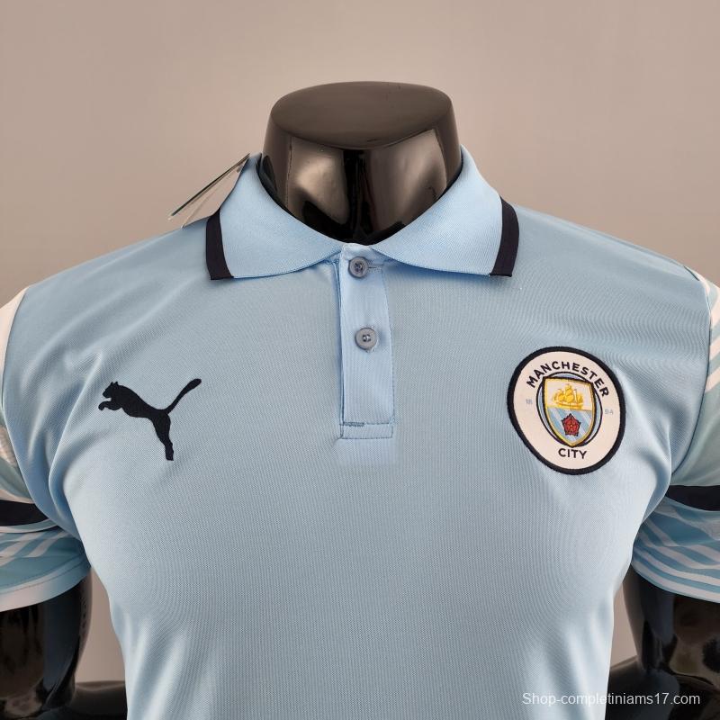 22/23 POLO Manchester City Light Blue Jersey