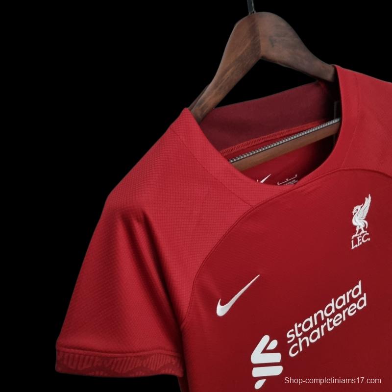 22/23 Women Liverpool Home Soccer Jersey