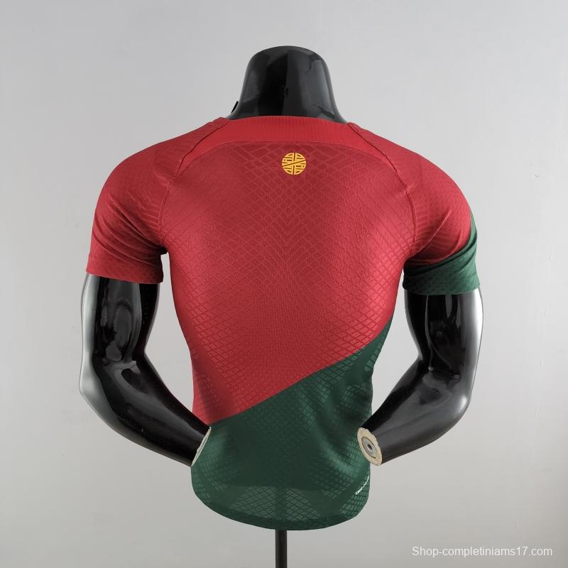 Player Version 2022 Portugal Home Soccer Jersey