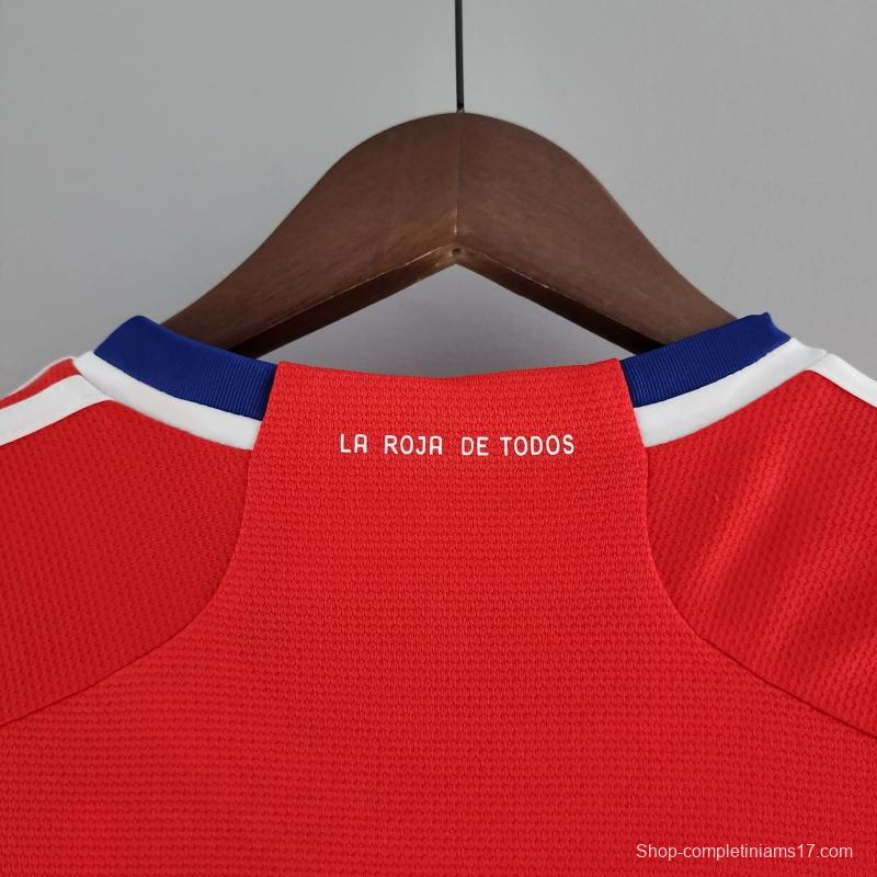 2022 Chile Home Soccer Jersey