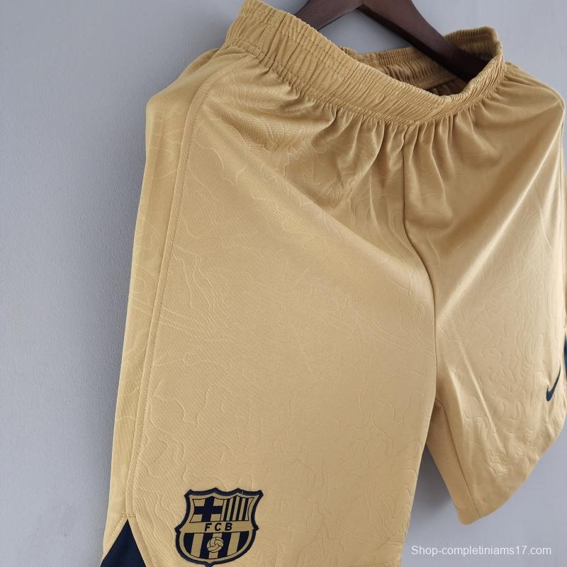 22/23 Barcelona Shorts Away Soccer Jersey