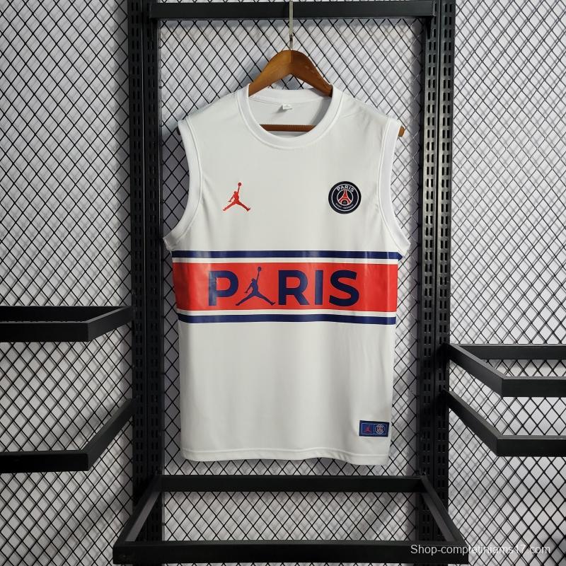 22/23PSG Jordan Paris White Vest Top Jersey