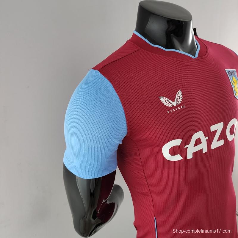 Player Version 22/23 Aston Villa Home Soccer Jersey