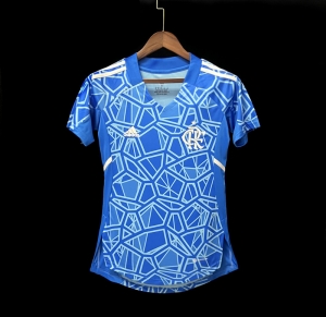 22/23 Woman Flamengo Blue Goalkeeper Jersey