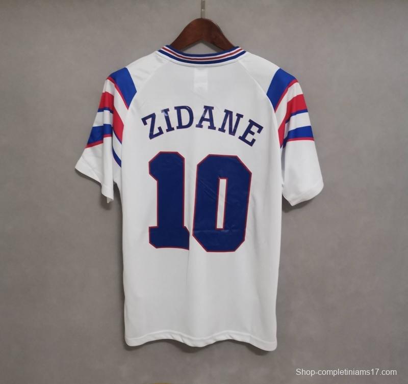 Retro 1996 France Away Soccer Jersey