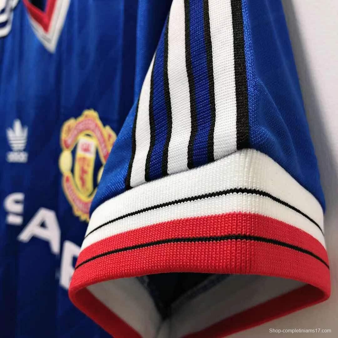 Retro 86/88 Manchester United Away Soccer Jersey