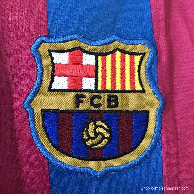 Retro 05/06 Barcelona Home League Version Soccer Jersey