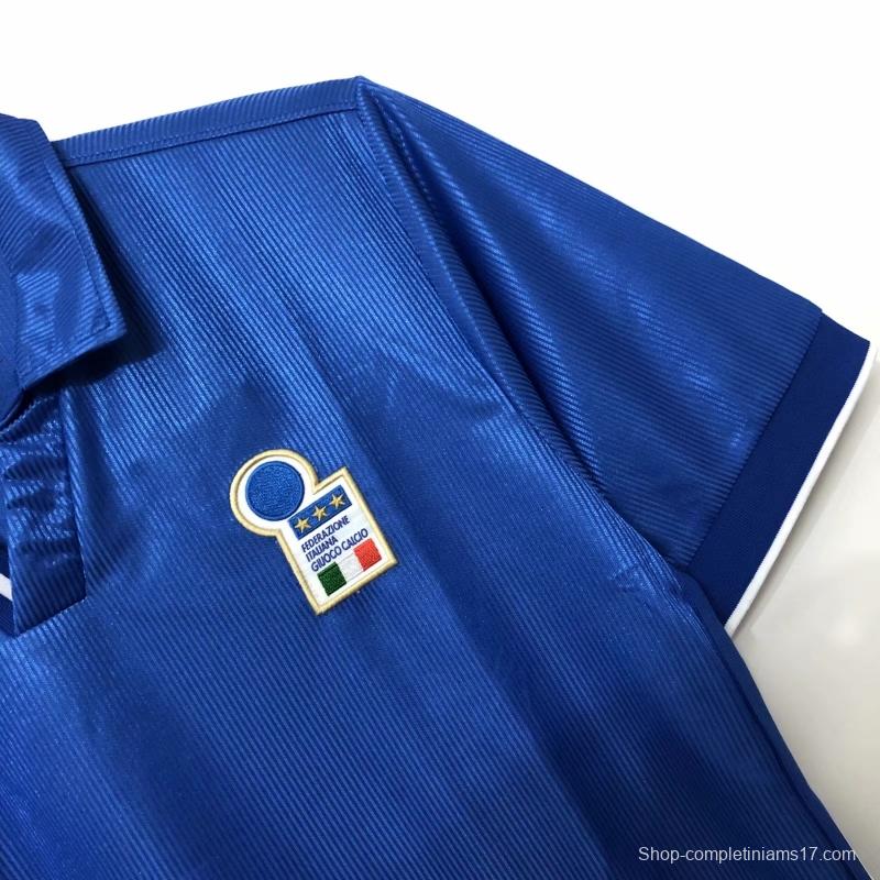 Retro 1998 Italy Home Soccer Jersey