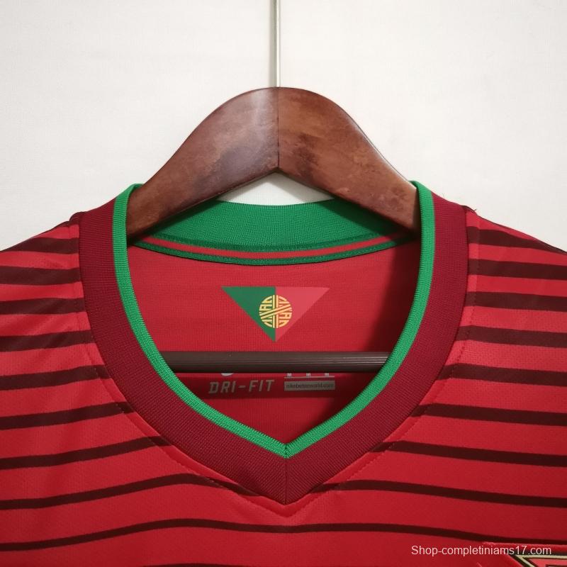 Retro 2014 Portugal Home Soccer Jersey