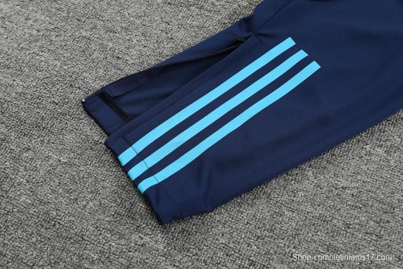 2022 Argentina Blue Half Zipper Tracksuit