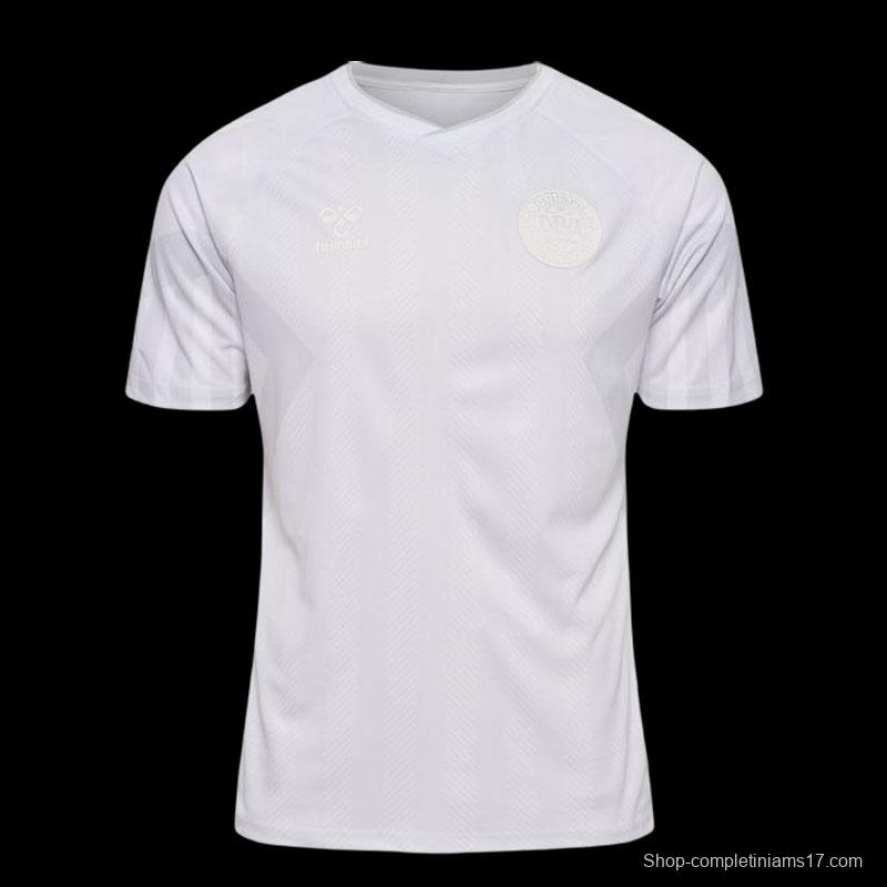 2022 Denmark Away White Jersey