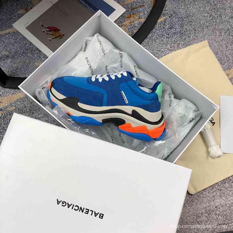 Men Balenciaga Triple-S 2 Blue Sneaker