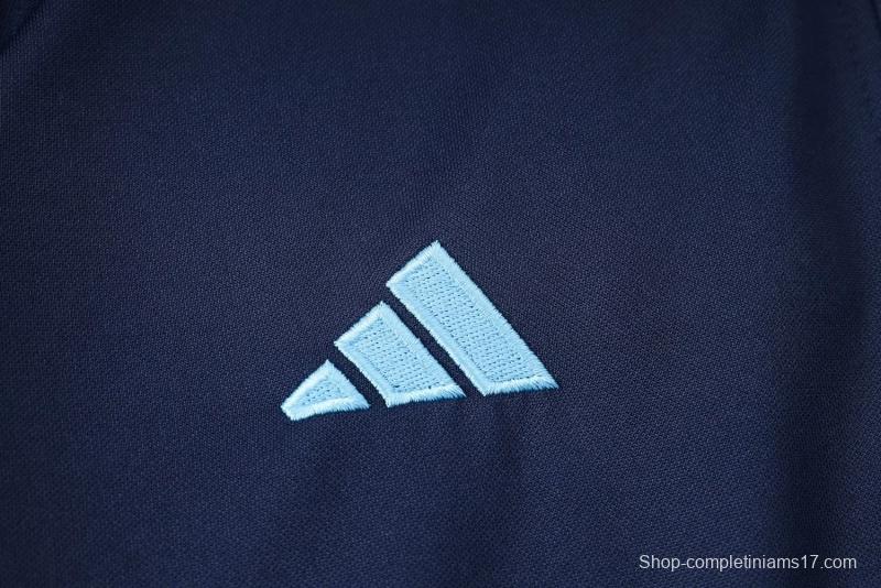 3 Stars 2022 Argentina Navy Full Zipper Tracksuit