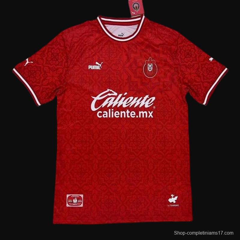 22/23 Chivas Guadalajara Red 100 Years Centennial Red Jersey