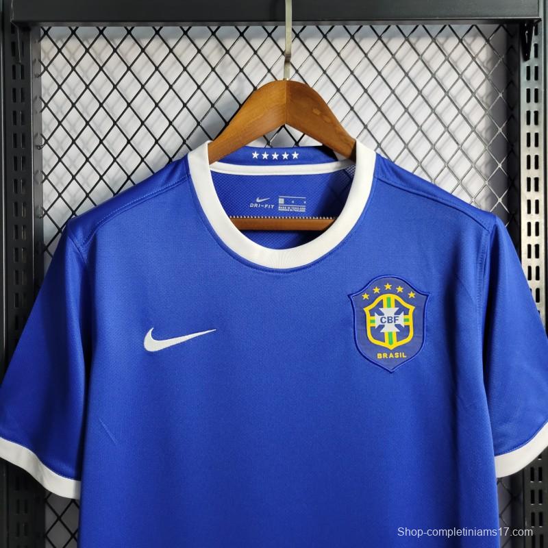 Retro 2006 Brazil Away Blue Jersey