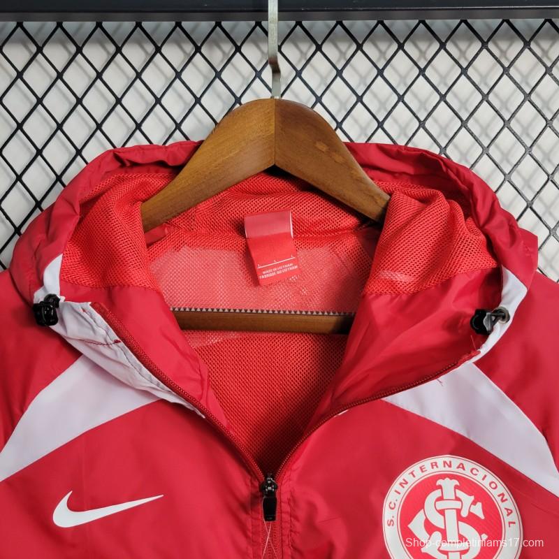 22-23 SC Internacional Red Windbreaker