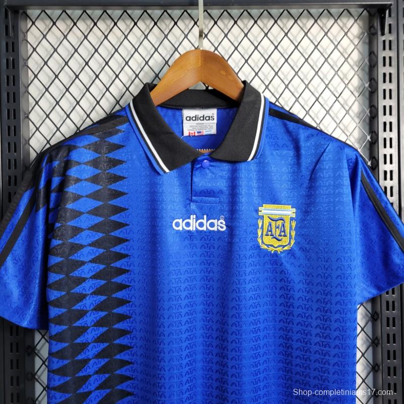 Retro 1994 Argentina Away Blue Jersey