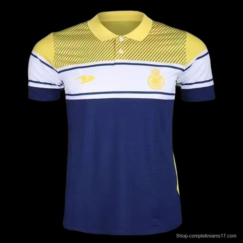 22-23 Al-Nassr Blue Yellow Polo Shirts