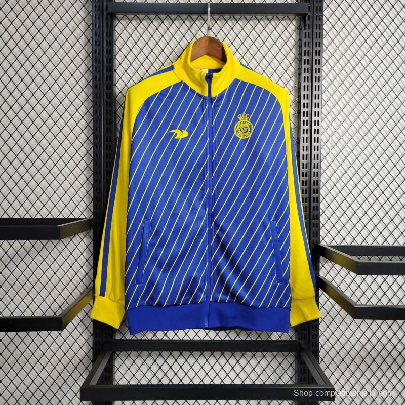 23-24 Al-Nassr FC Blue Full Zipper Jacket