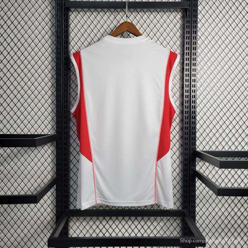 23-24 Flamengo Training Jersey White Tank Top