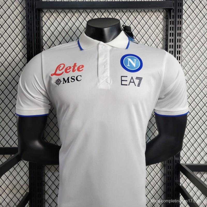 23-24 POLO Napoli White Polo Jersey