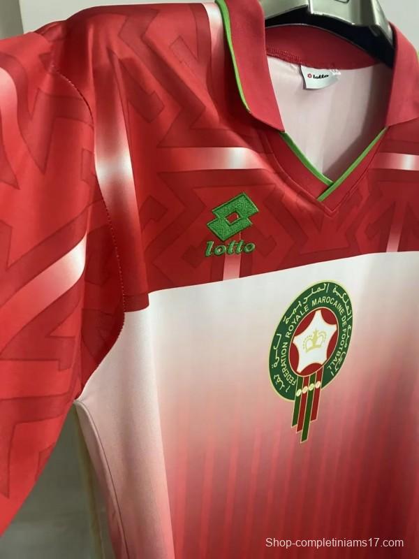 Retro 1994 Morocco Home Red Jersey