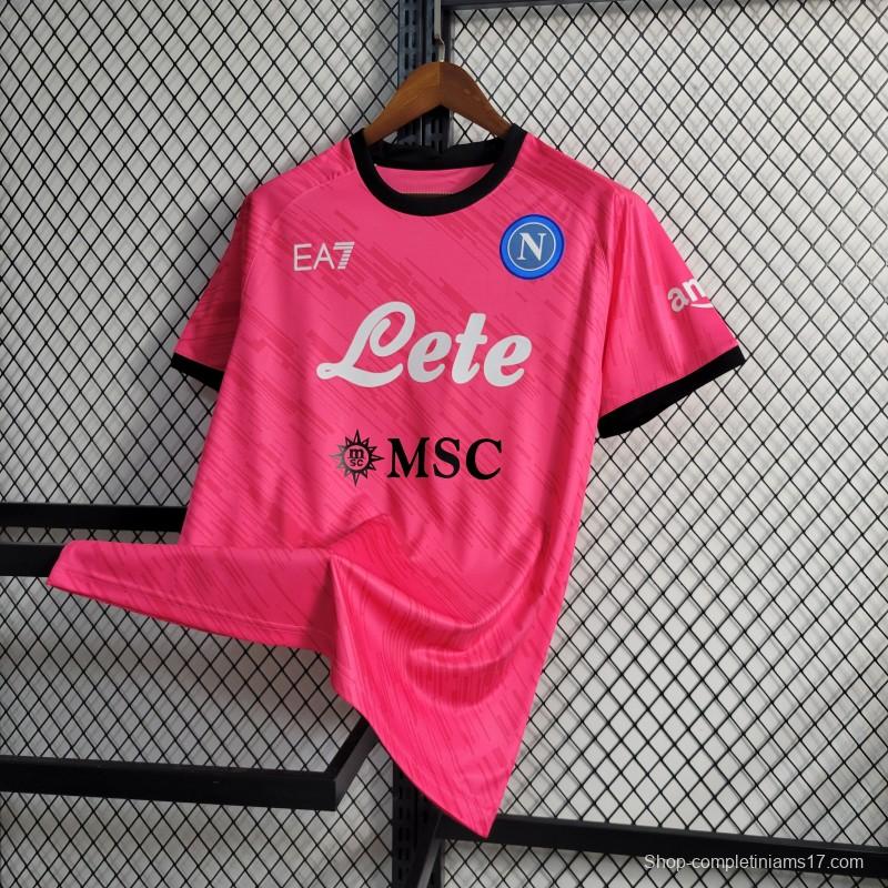 23-24 Napoli Red Goalkeeper Jersey