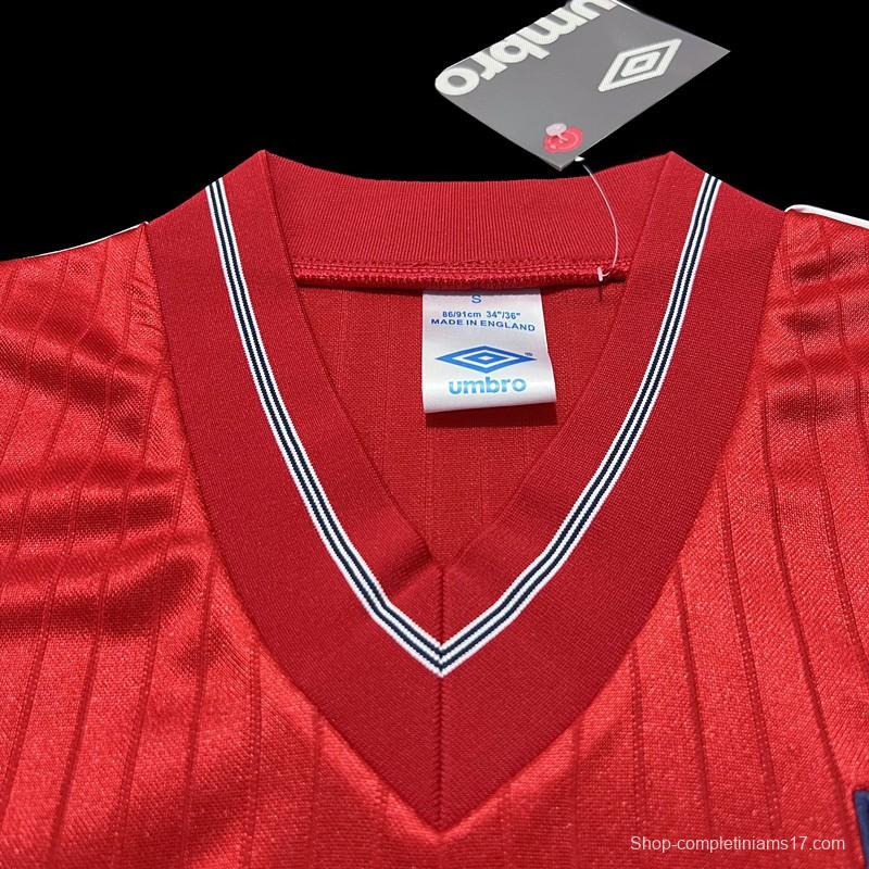 Retro 84/87 England Away Soccer Jersey