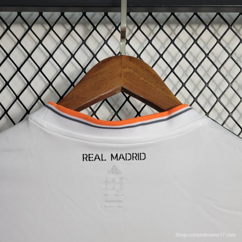 Retro 13-14 Long Sleeve Real Madrid Home Jersey