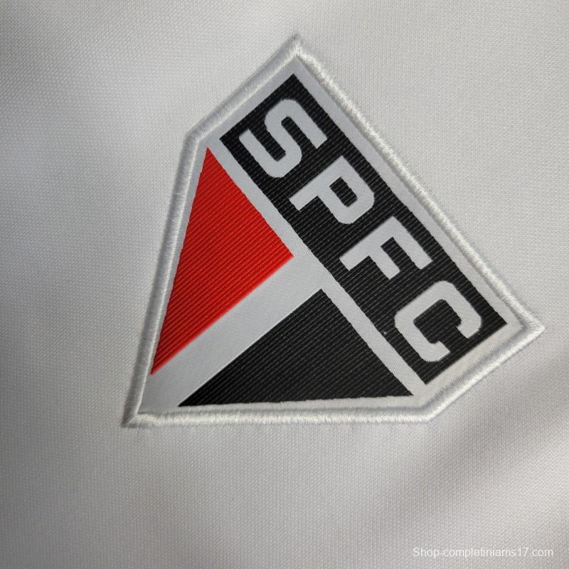 23-24 Sao Paulo White Full Zipper Training Jacket