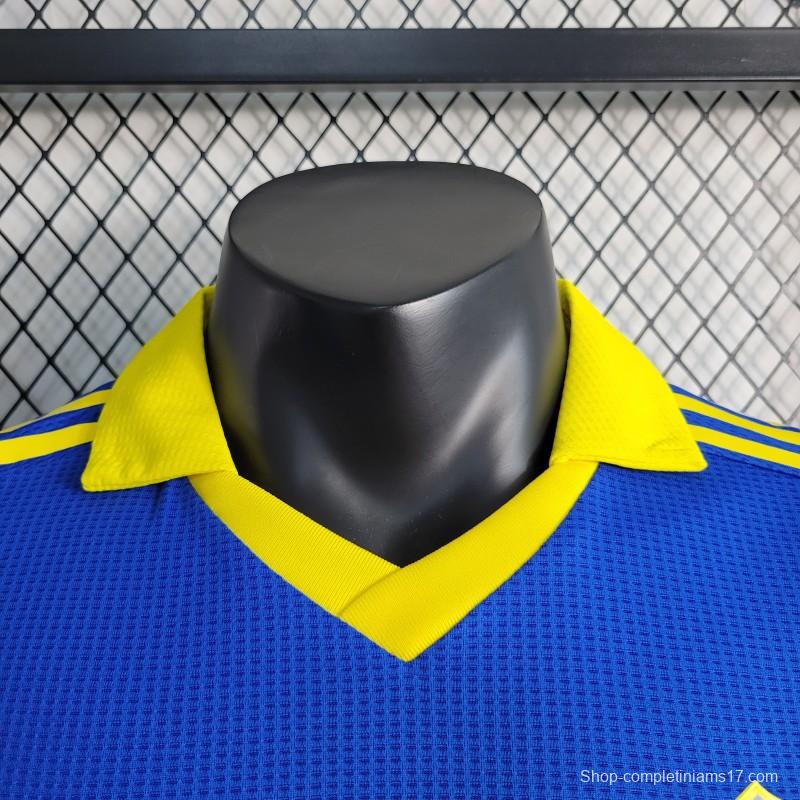 Player Version 23-24 Boca Juniors Home Soccer Jersey