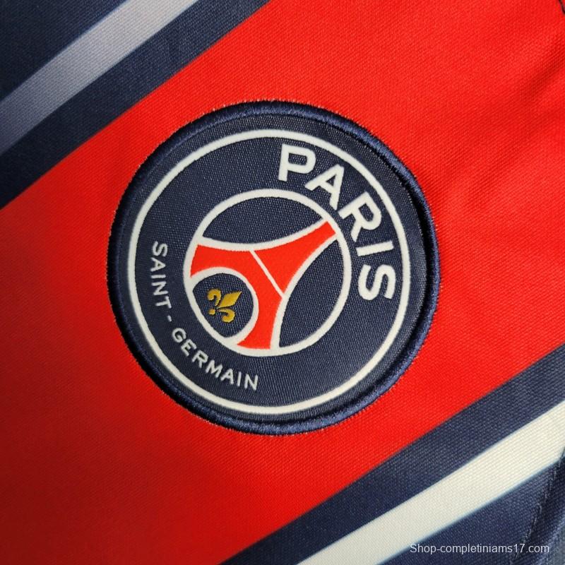 23-24 PSG Home Long Sleeve Soccer Jersey