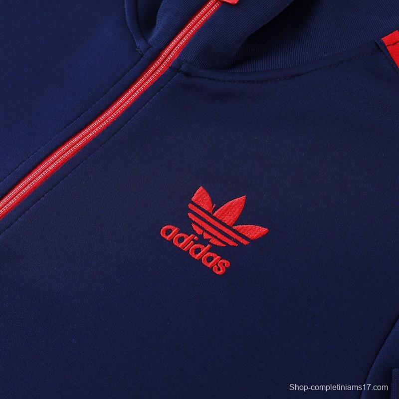 2023 Adidas Original Navy Full Zipper Jacket +Pants