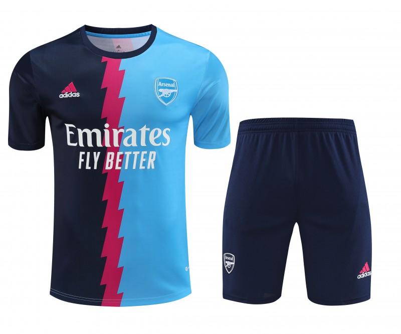 23-24 Arsenal Blue/Navy Short Sleeve+Shorts