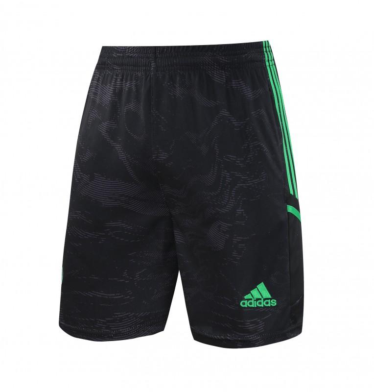 23-24 Real Madrid Black Green Pattern Vest Jersey+Shorts