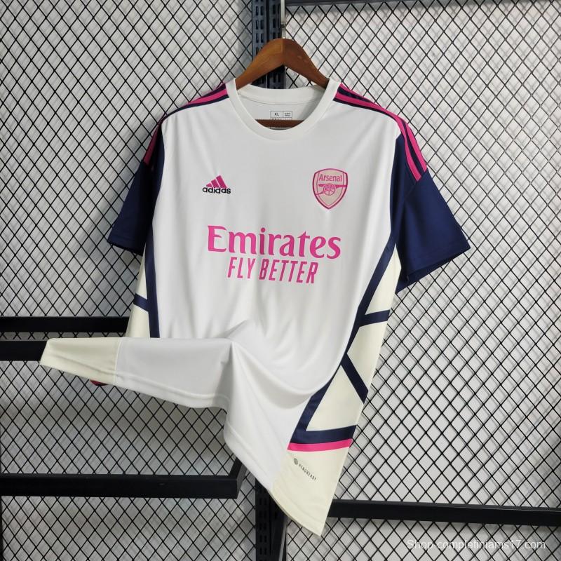 23-24 Arsenal Training White Jersey