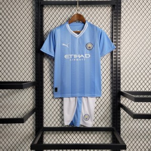 23-24 Kids Manchester City Home Jersey