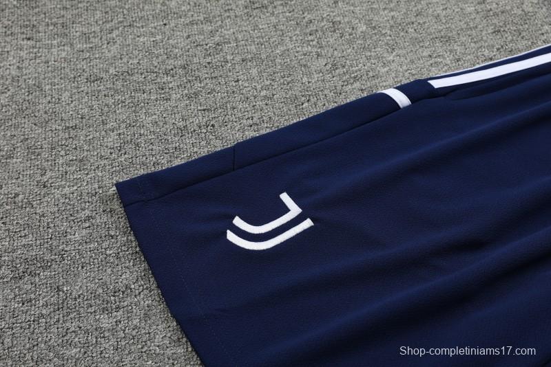 23 24 Juventus Red Navy Stripe Short Sleeve+Shorts